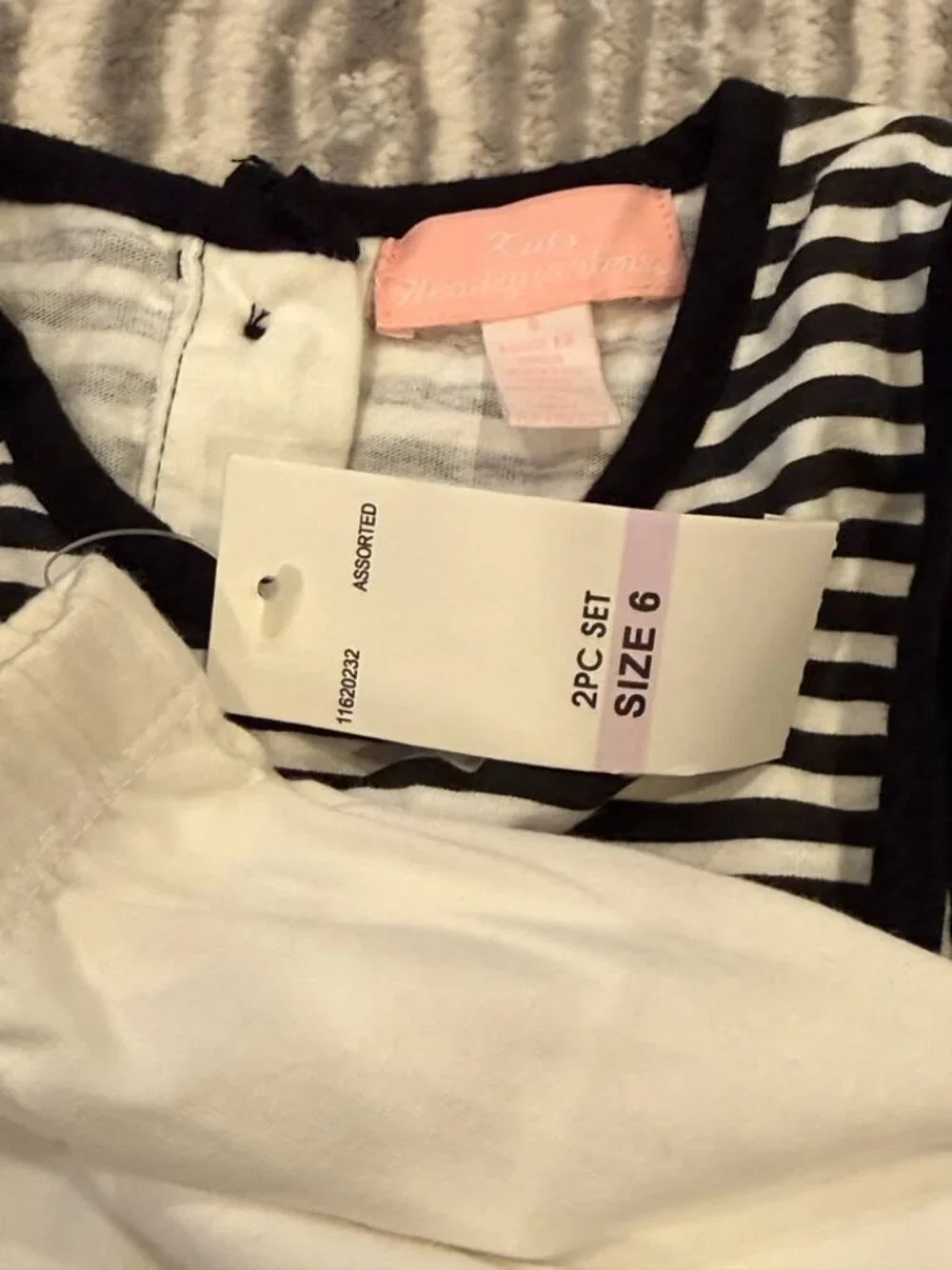 NEW Kids Headquarters girl's size 6 2pc Boutique dress/pants set